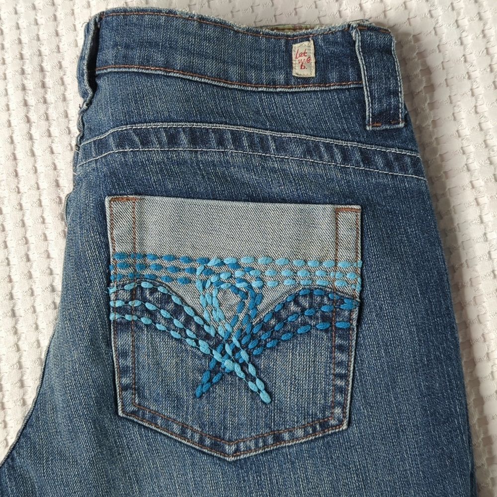 Bongo Vintage 90s Cropped Jeans Distressed Y2K Denim Size 11